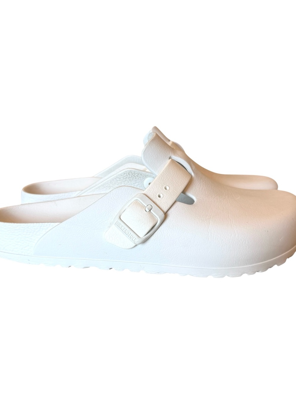 Birkenstock White EVA Boston Clog Mules SZ 40
